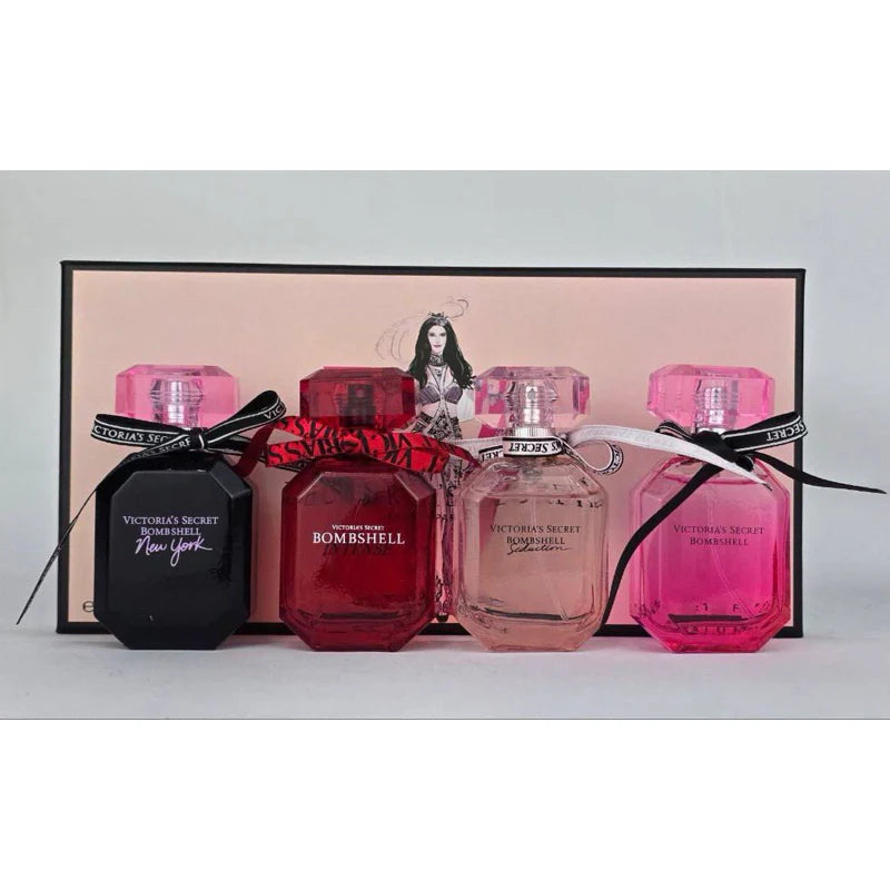 Set of 4 Victoria Secret Bombshell Mini (30ml Women Gift Set)